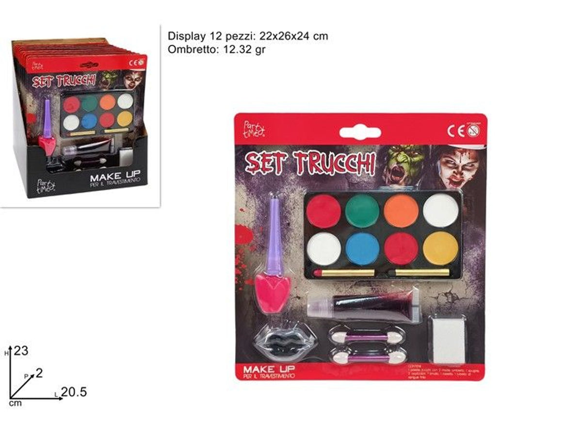 Set trucco Halloween con palette e applicatori