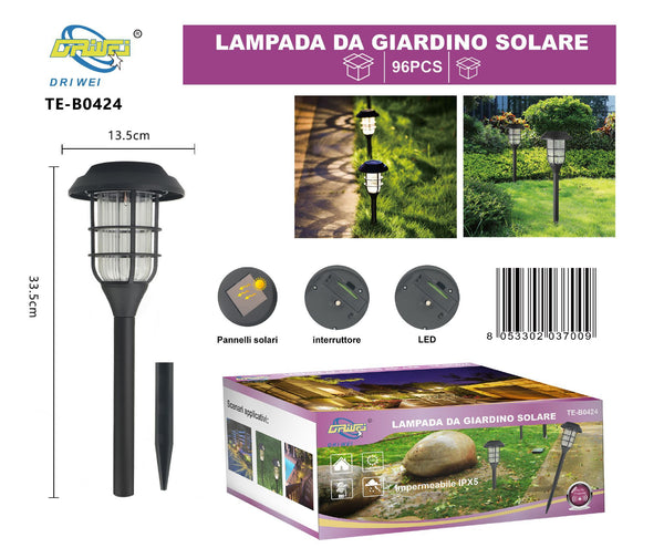 Lampada solare da giardino
